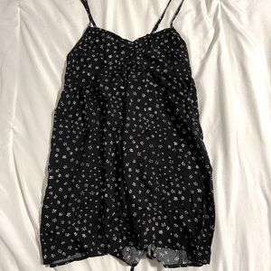 NWT Pacsun Black Babydoll Floral Dress